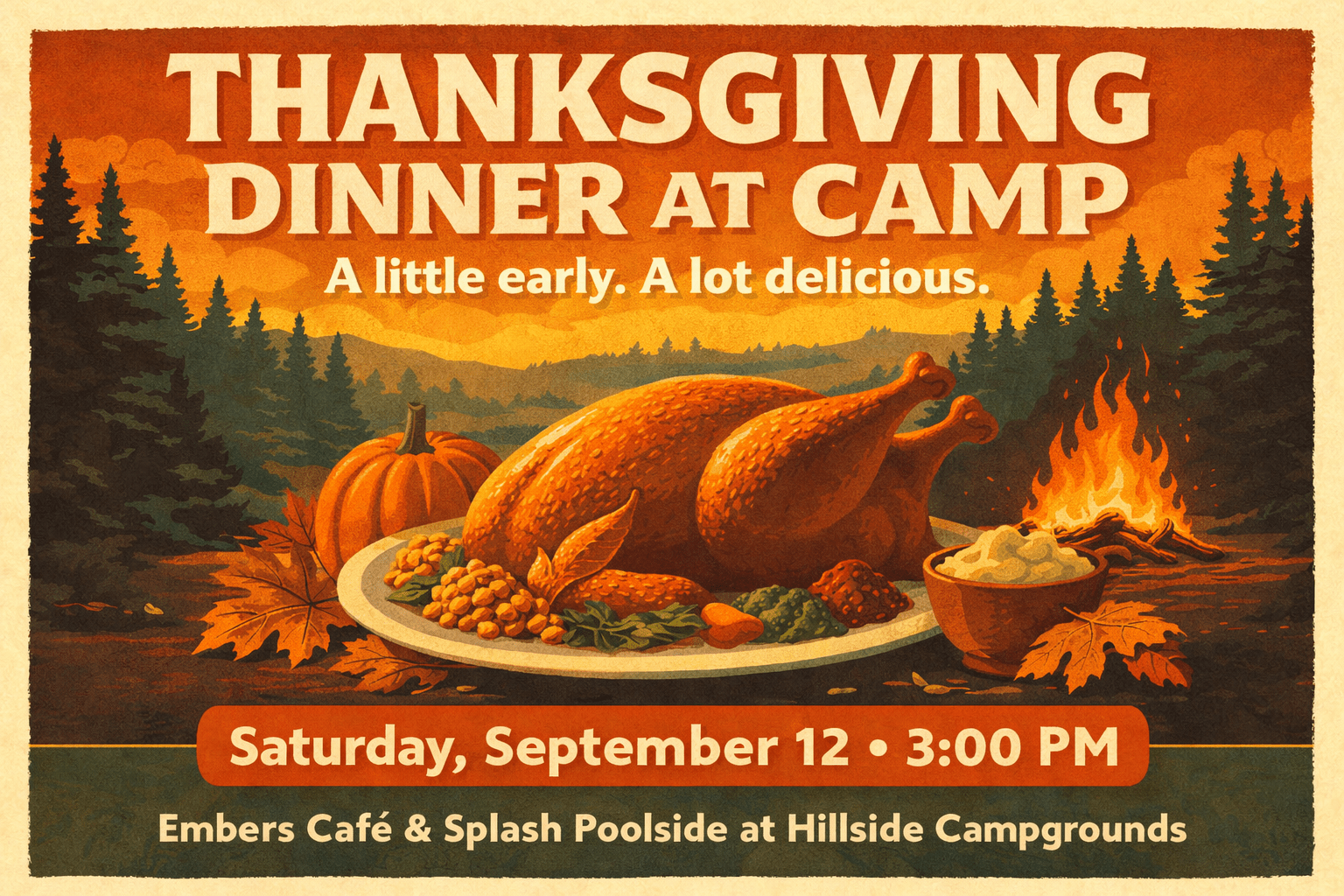 Thanksgiving Dinner at Camp