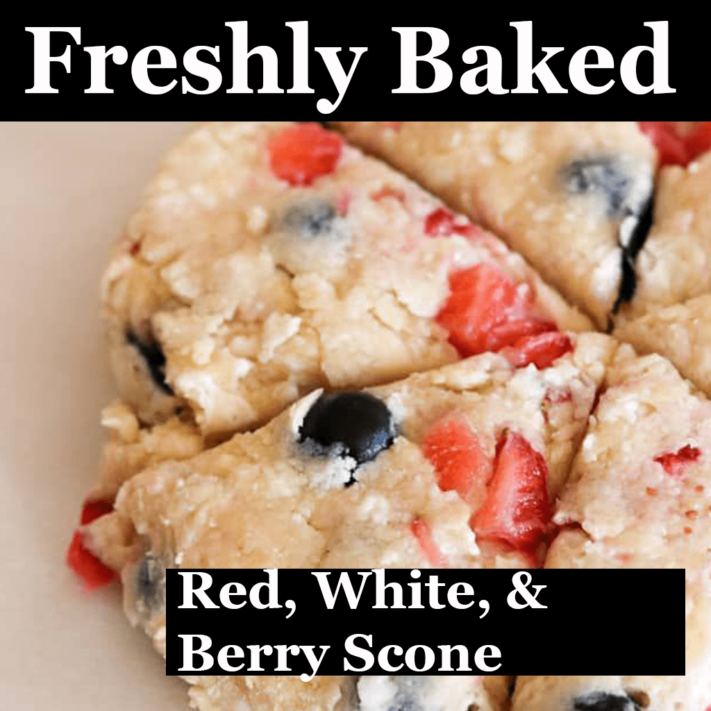 Red, White, & Berry Scone