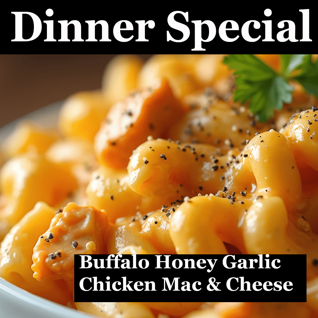 Bahb’s Buffalo Honey Garlic Chicken Mac & Cheese